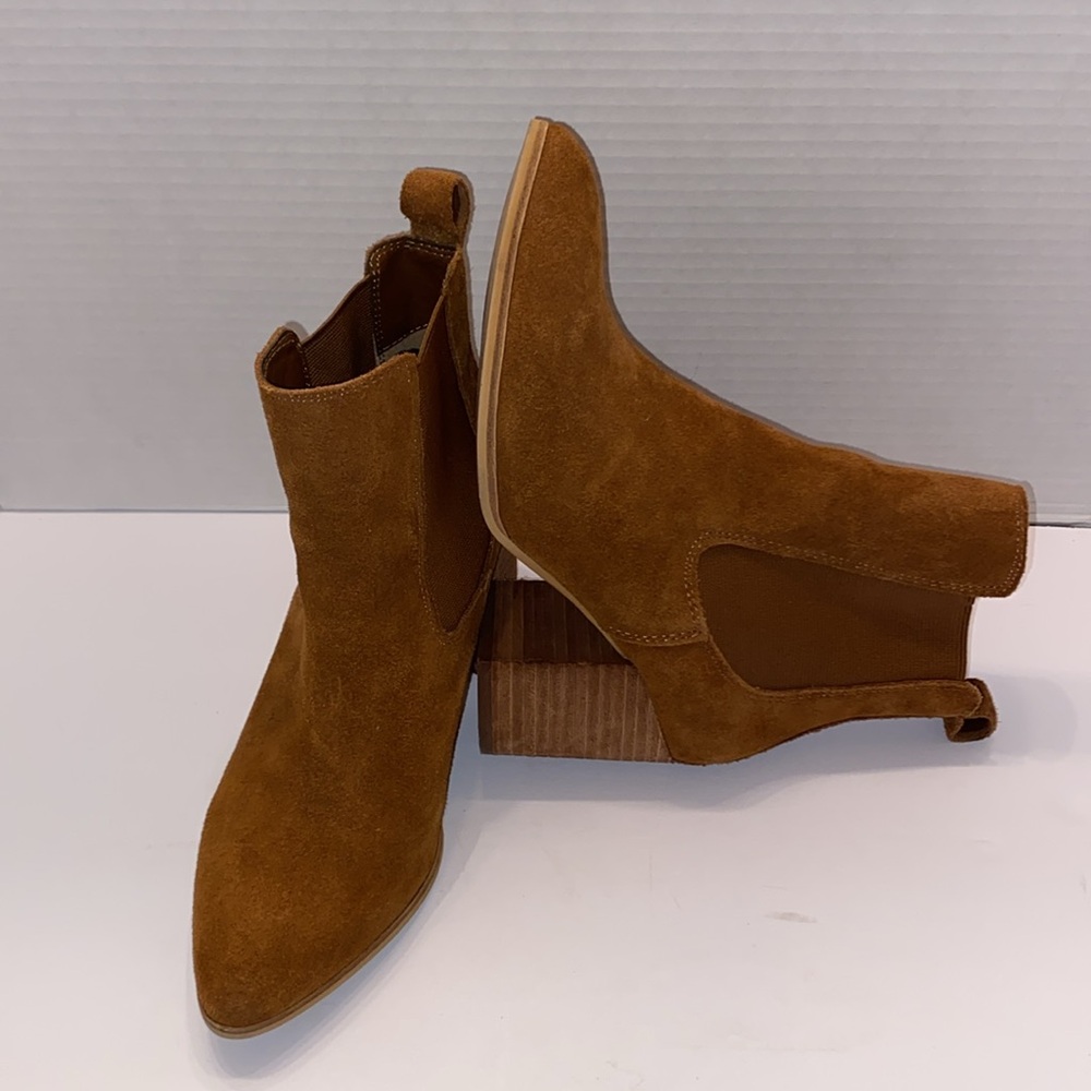 STEVE MADDEN, Style: ADDY, Leather Ankle Boots, Size: 6M, Color: Cognac - Picture 5 of 13